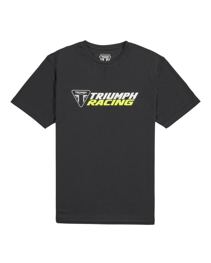 Triumph Racing Rapid Dry Crew Neck Logo Tee