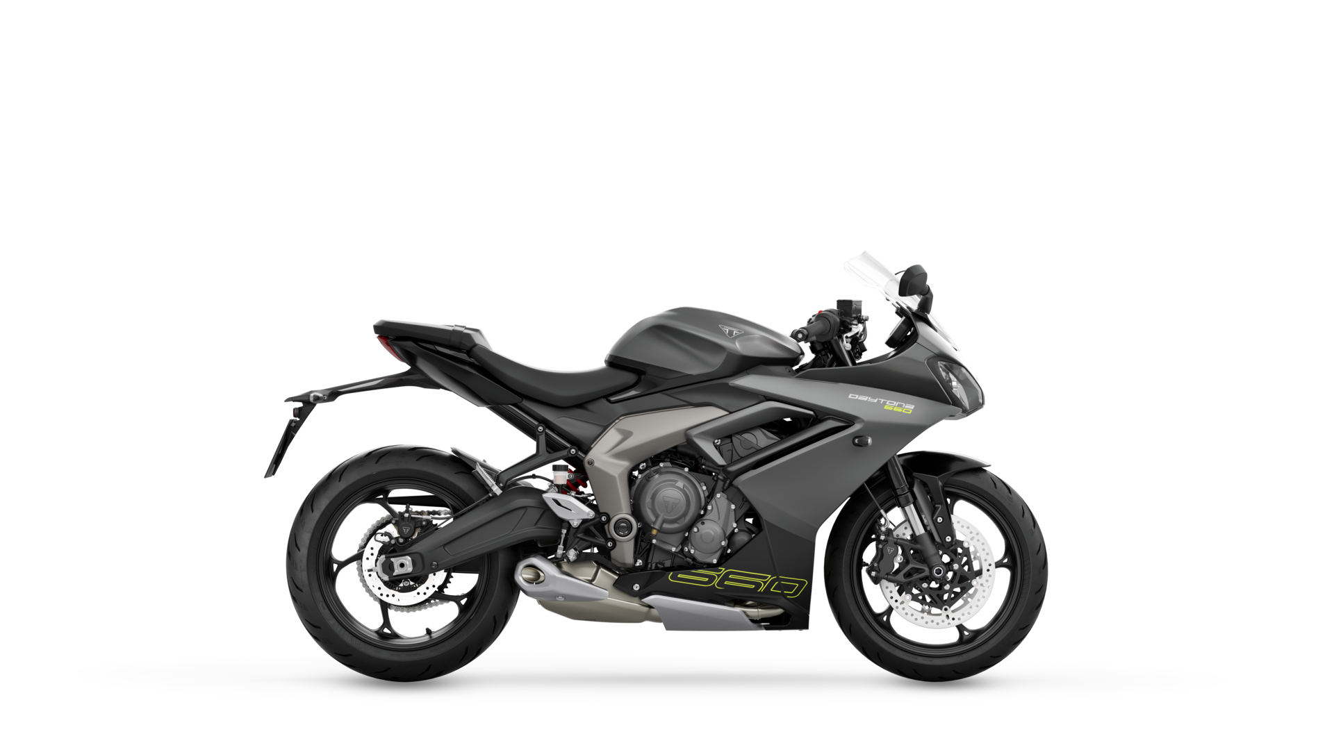Triumph Daytona 660 Satin Granite Right Hand Side Large
