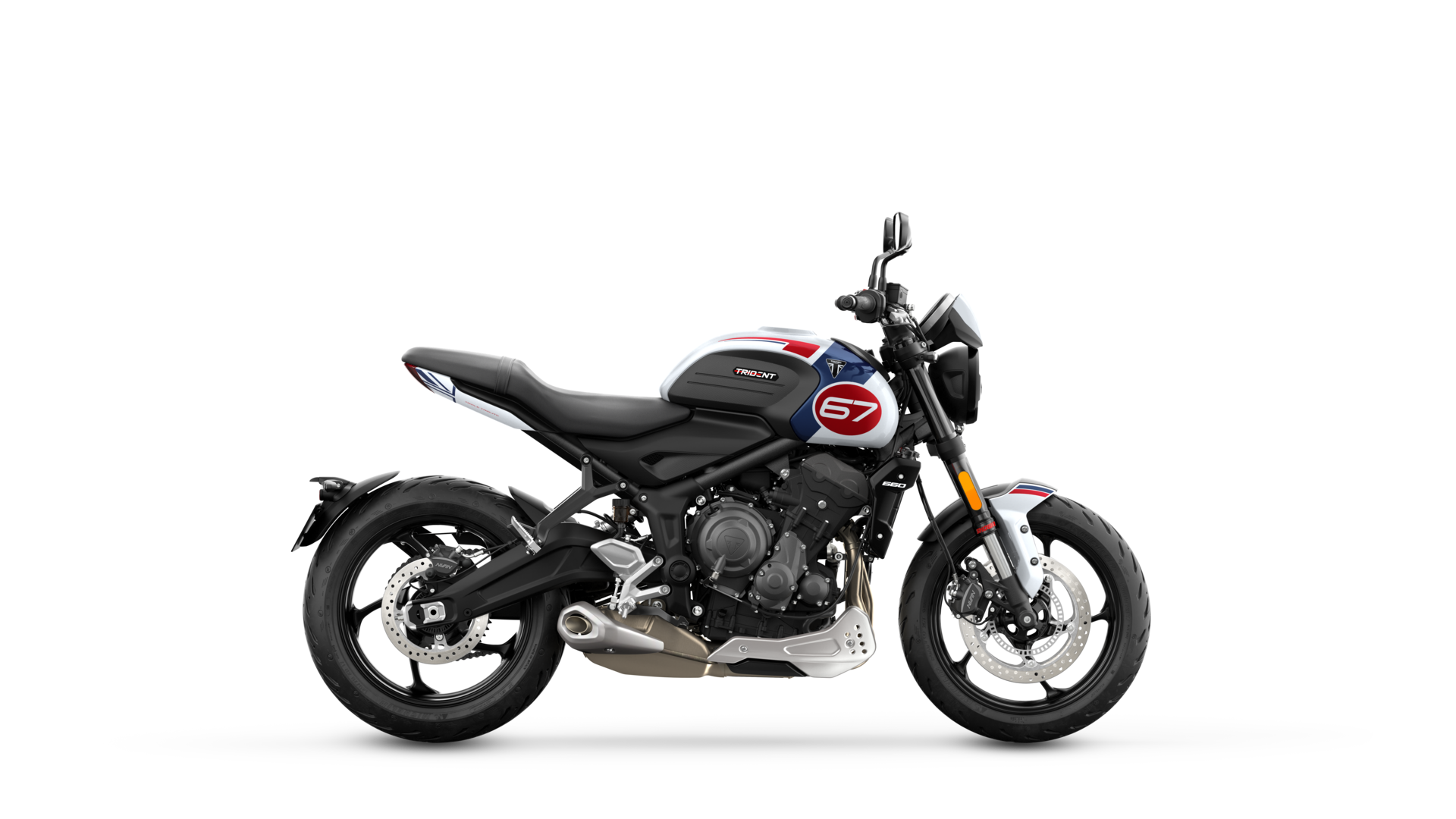Triumph Trident 660 Triple Tribute Edition right hand side